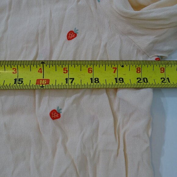 LC Lauren Conrad Button Up Tie Blouse Long Sleeve Strawberry Pink Women Size L - Picture 9 of 12